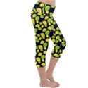 Lemon Lime Lightweight Velour Capri Yoga Leggings View3