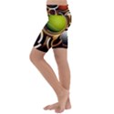 Sport Ball Tennis Golf Football Kids  Lightweight Velour Cropped Yoga Leggings View2