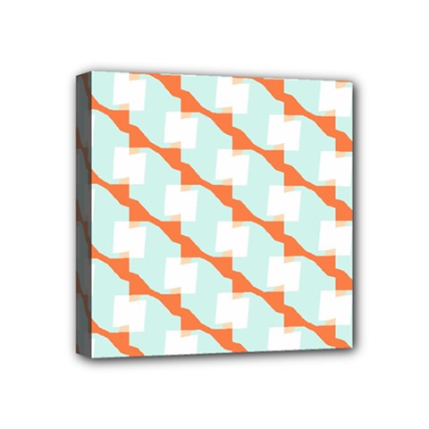 Wallpaper Chevron Mini Canvas 4  X 4  (stretched) by HermanTelo