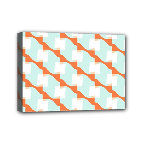 Wallpaper Chevron Mini Canvas 7  X 5  (stretched) by HermanTelo