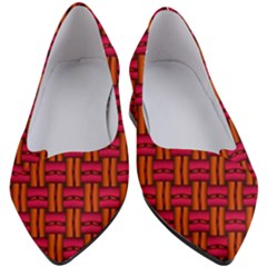Pattern Red Background Structure Women s Block Heels  by HermanTelo