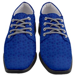 Background Polka Blue Women Heeled Oxford Shoes by HermanTelo