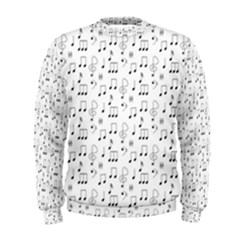 Music Notes Background Wallpaper Men s Sweatshirt by HermanTelo