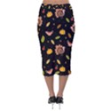 Thanksgiving Turkey pattern Velvet Midi Pencil Skirt View2