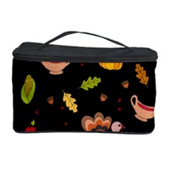 Thanksgiving Turkey Pattern Cosmetic Storage by Valentinaart