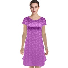 Background Polka Pink Cap Sleeve Nightdress by HermanTelo