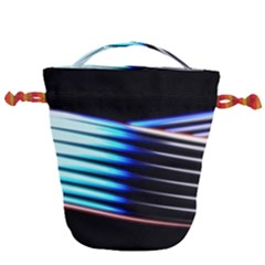 Motion Line Illustrations Drawstring Bucket Bag by HermanTelo