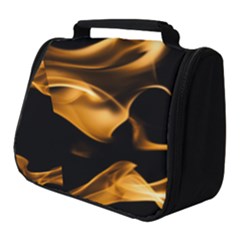 Can Walk On Volcano Fire, Black Background Full Print Travel Pouch (small) by picsaspassion