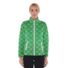 Pattern Texture Geometric Green Winter Jacket by Mariart