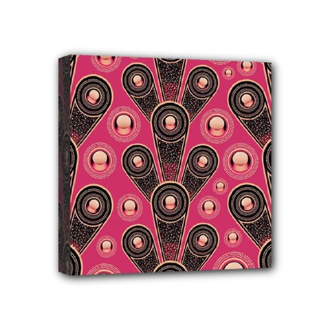 Background Abstract Pattern Mini Canvas 4  X 4  (stretched) by HermanTelo