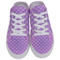 Pattern Texture Geometric Purple Half Slippers by Mariart