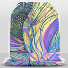 Happpy (4) Drawstring Bag (large) by nicholakarma
