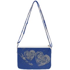 Heart Love Valentines Day Double Gusset Crossbody Bag by HermanTelo