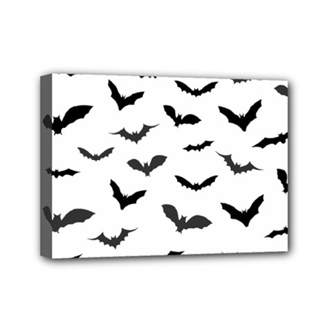 Bats Pattern Mini Canvas 7  X 5  (stretched) by Sobalvarro