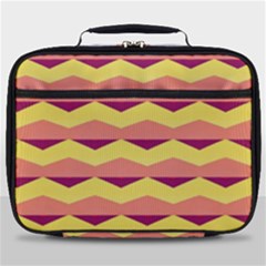Background Colorful Chevron Full Print Lunch Bag by HermanTelo