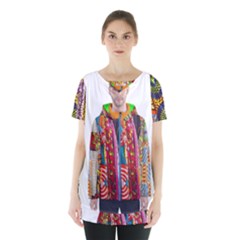 African Fabrics Fabrics Of Africa Front Fabrics Of Africa Back Skirt Hem Sports Top by dlmcguirt