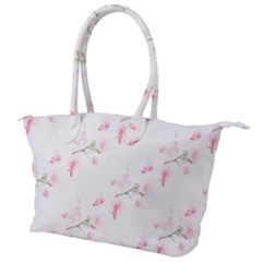 Pattern Orchidée Fleurs Canvas Shoulder Bag by kcreatif