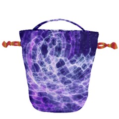 Abstract Space Drawstring Bucket Bag by HermanTelo