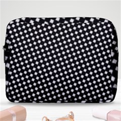 Formes Carreaux Blanc/noir Make Up Pouch (large) by kcreatif