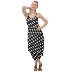 Formes Carreaux Blanc/noir Layered Bottom Dress by kcreatif