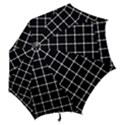 Pattern Carreaux Blanc/Noir Hook Handle Umbrellas (Medium) View2