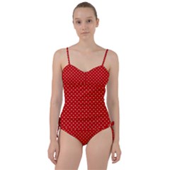 Pois Doré / Rouge Sweetheart Tankini Set by kcreatif