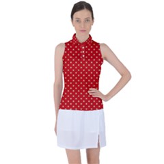 Pois Doré / Rouge Women’s Sleeveless Polo by kcreatif