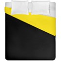 Gadsden Flag Don t tread on me Yellow and Black Pattern with american stars Duvet Cover Double Side (California King Size) View2