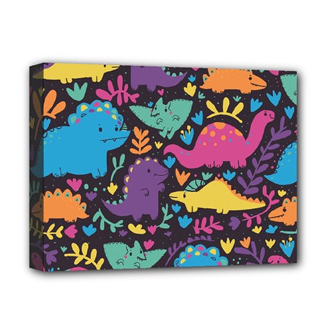 Dino Cute Deluxe Canvas 16  X 12  (stretched)  by Mjdaluz