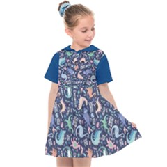 Dinosaur Kids  Sailor Dress by YANcow