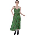 Pepe The Frog perfect a-ok handsign Pattern Praise KEK Kekistan Smug Smile Meme green background Tie Back Maxi Dress View1