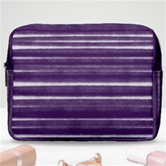 Bandes Peinture Violet  Make Up Pouch (large) by kcreatif