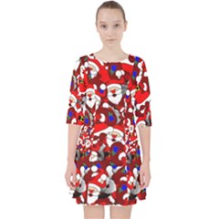 Nicholas Santa Christmas Pattern Pocket Dress by Wegoenart