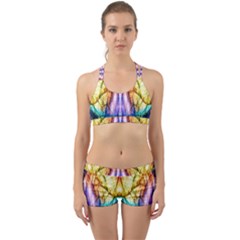 Abstract Pattern Color Colorful Back Web Gym Set by Wegoenart
