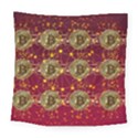 Block Chain Network Bitcoin Data Square Tapestry (Large) View1