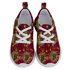 Block Chain Network Bitcoin Data Running Shoes by Wegoenart