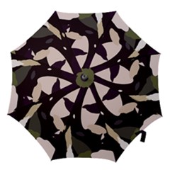 Pattern Formes Vert/noir  Hook Handle Umbrellas (medium) by kcreatif