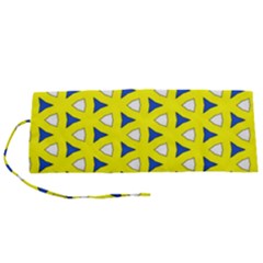 Pattern Yellow Pattern Texture Seamless Modern Colorful Repeat Roll Up Canvas Pencil Holder (s) by Vaneshart