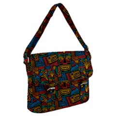 Boho Pattern 2 Buckle Messenger Bag by designsbymallika