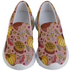 Thanksgiving Pattern Kids Lightweight Slip Ons by Sobalvarro