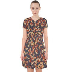 Aged Red, White, And Blue Camo Adorable In Chiffon Dress by McCallaCoultureArmyShop