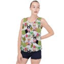 Corgis Hula Pattern Bubble Hem Chiffon Tank Top View1