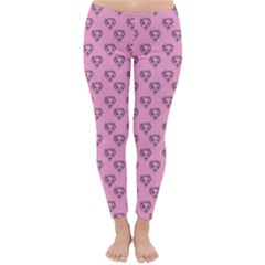 Heart Face Pink Classic Winter Leggings by snowwhitegirl