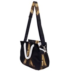 Tour Eiffel Paris Nuit Rope Handles Shoulder Strap Bag by kcreatif