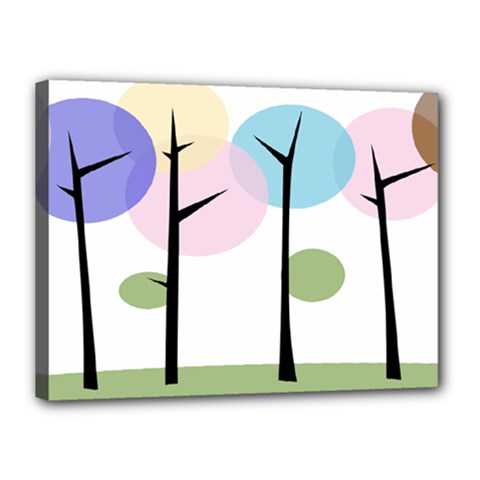Forest Trees Nature Plants Canvas 16  X 12  (stretched) by HermanTelo