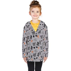 Slam Dunk Basketball Gray Kids  Double Breasted Button Coat by mccallacoulturesports