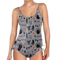 Slam Dunk Basketball Gray Tankini Set by mccallacoulturesports