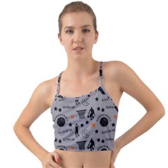 Slam Dunk Basketball Gray Mini Tank Bikini Top by mccallacoulturesports