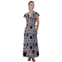 Slam Dunk Basketball Gray Flutter Sleeve Maxi Dress View1