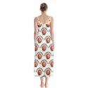 Orange Basketballs Button Up Chiffon Maxi Dress View2
